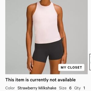 Align Waist-Length Racerback Tank Top